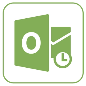 Grünes Icon: Microsoft Outlook Logo